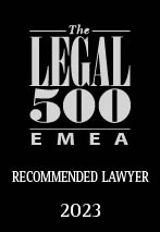 Legal 500 Recommended lawyer 2023 - Anne Moutardier